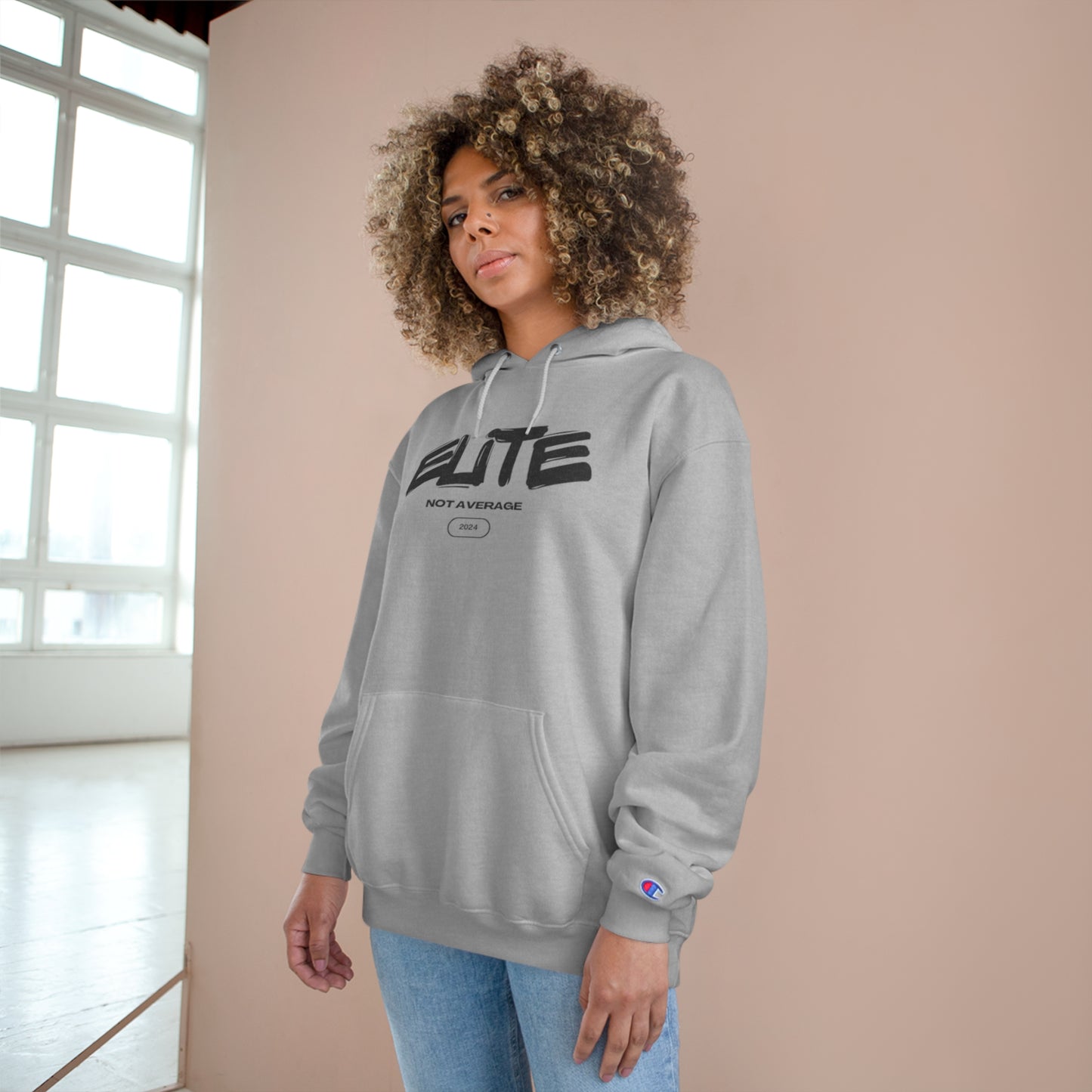 Elite not Average Champion Hoodie