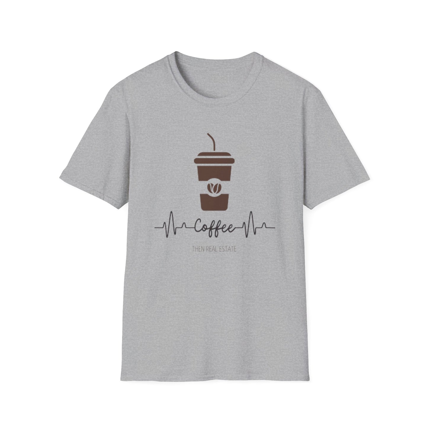 Cofee Then Real Estate Unisex Softstyle T-Shirt