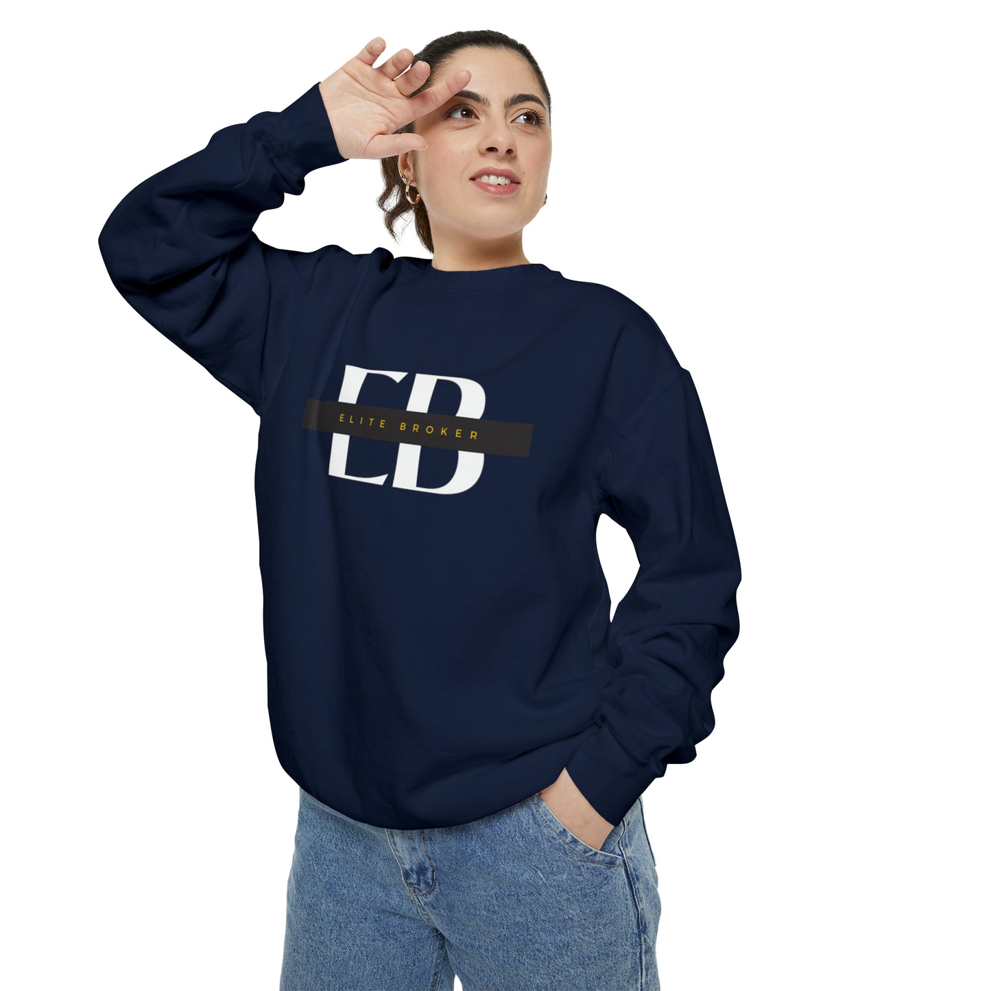 Elite Broker Unisex Garment-Dyed Sweatshirt