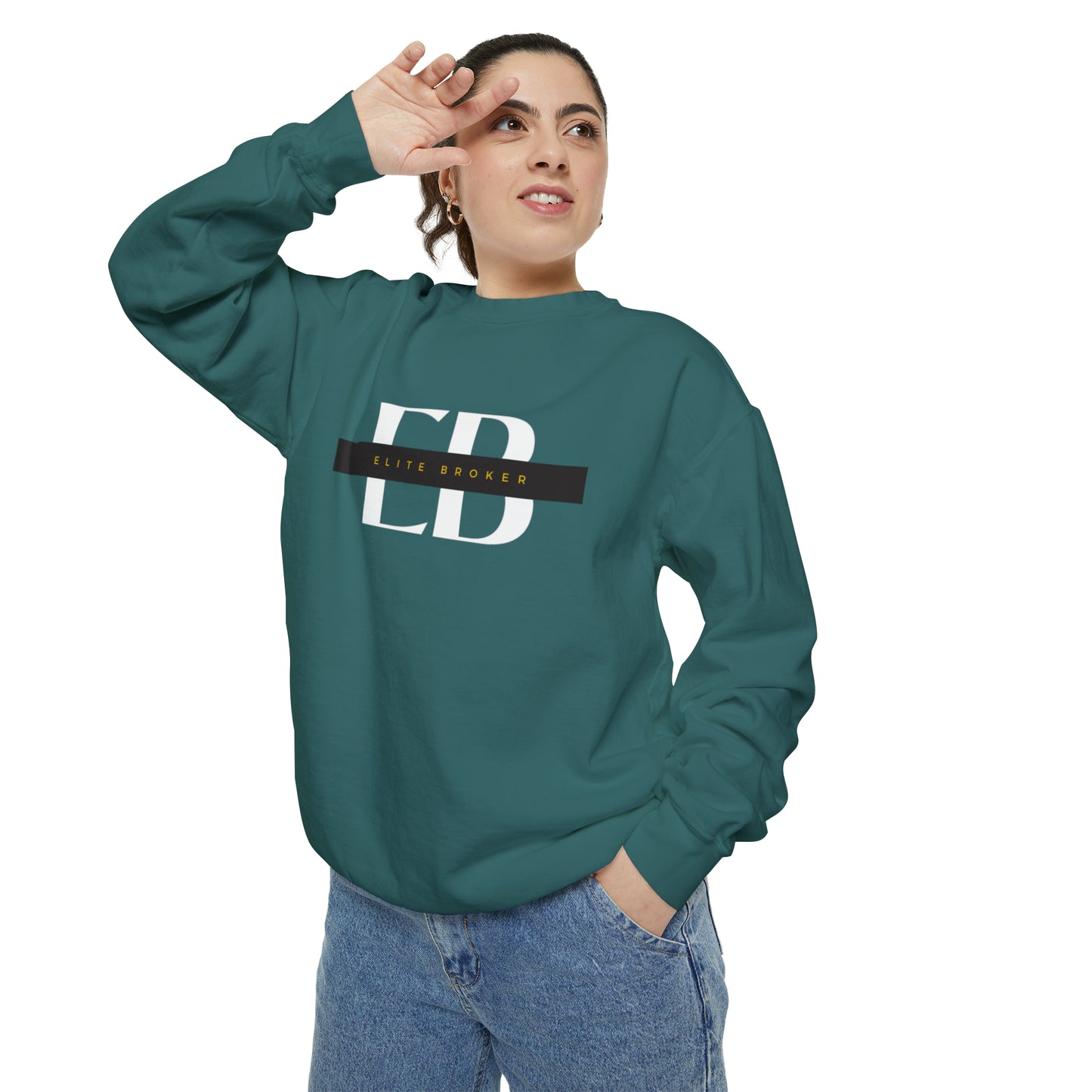 Elite Broker Unisex Garment-Dyed Sweatshirt