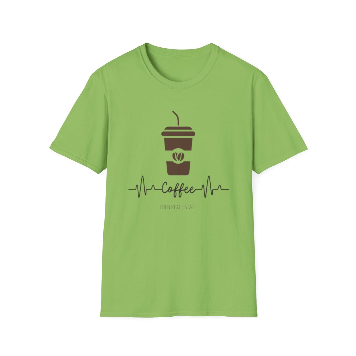 Cofee Then Real Estate Unisex Softstyle T-Shirt