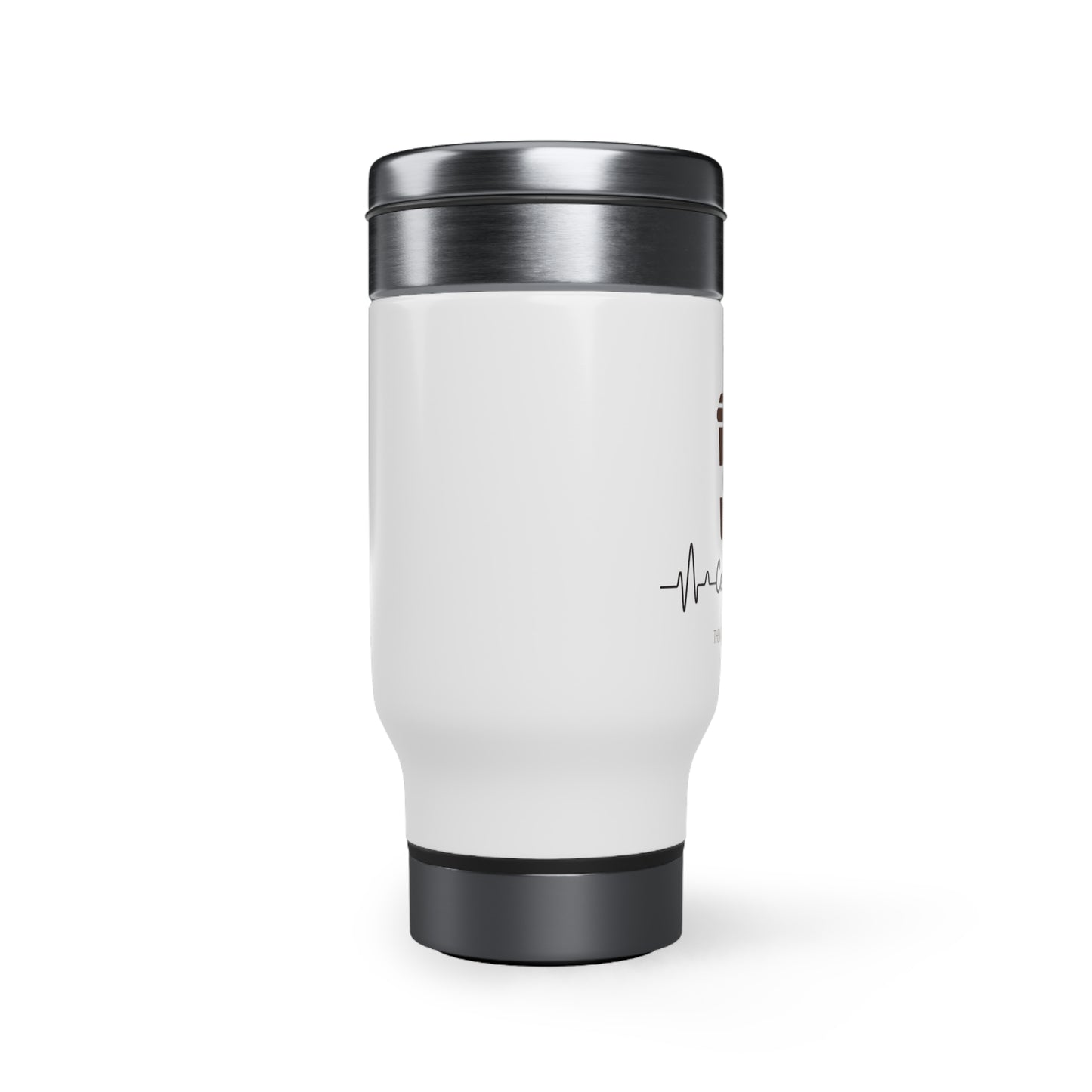 Coffee Then Real Estate Stainless Steel Travel Mug with Handle, 14oz