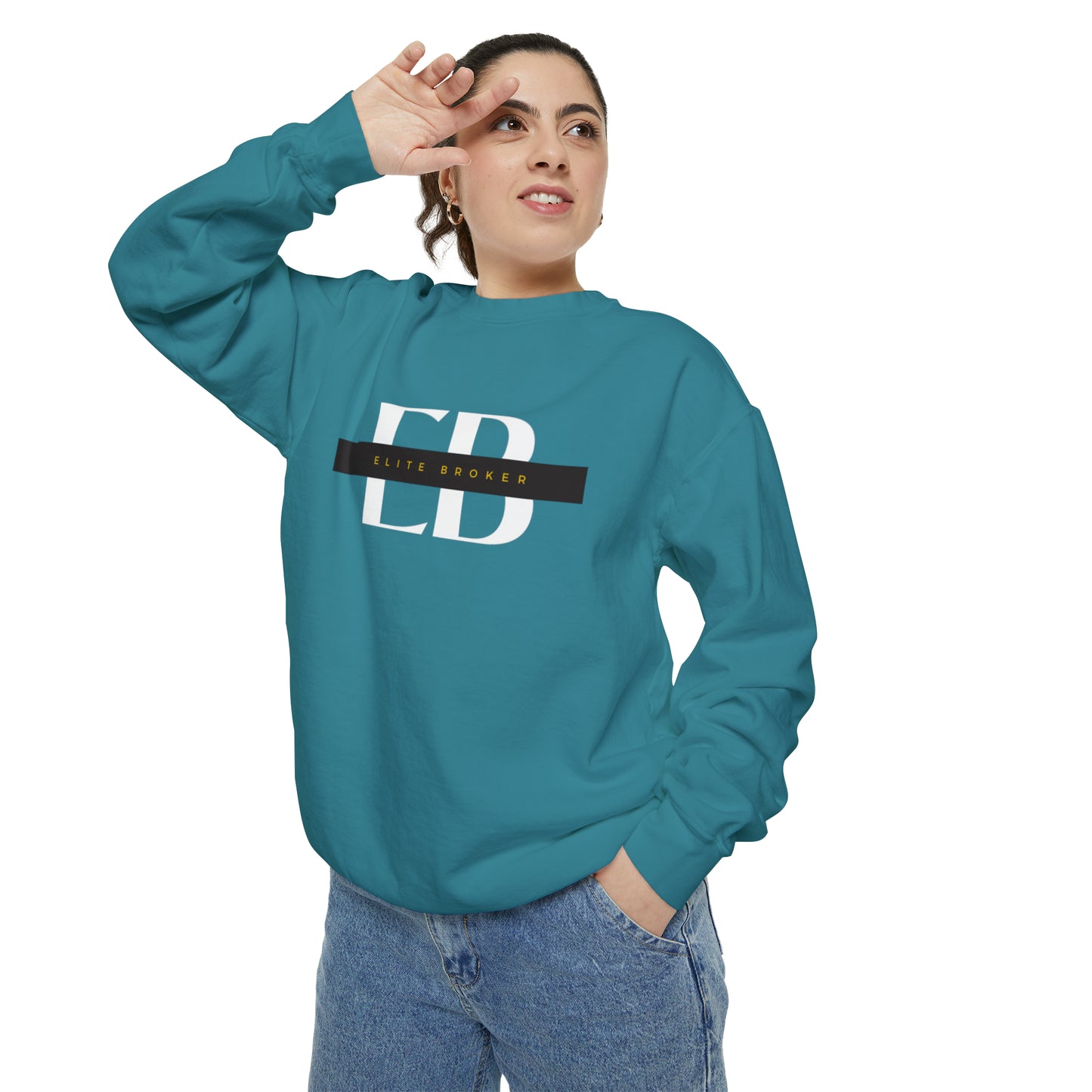 Elite Broker Unisex Garment-Dyed Sweatshirt