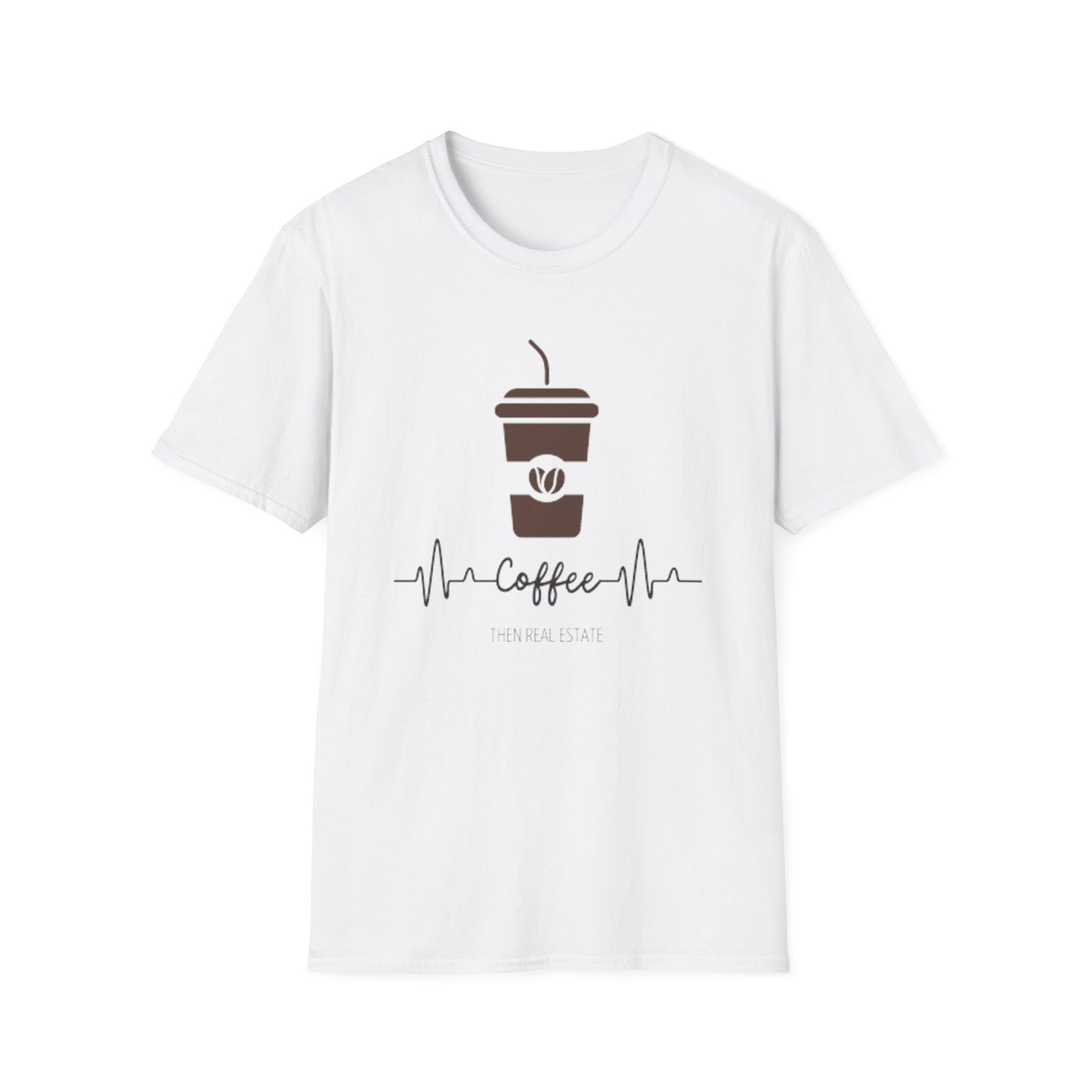 Cofee Then Real Estate Unisex Softstyle T-Shirt