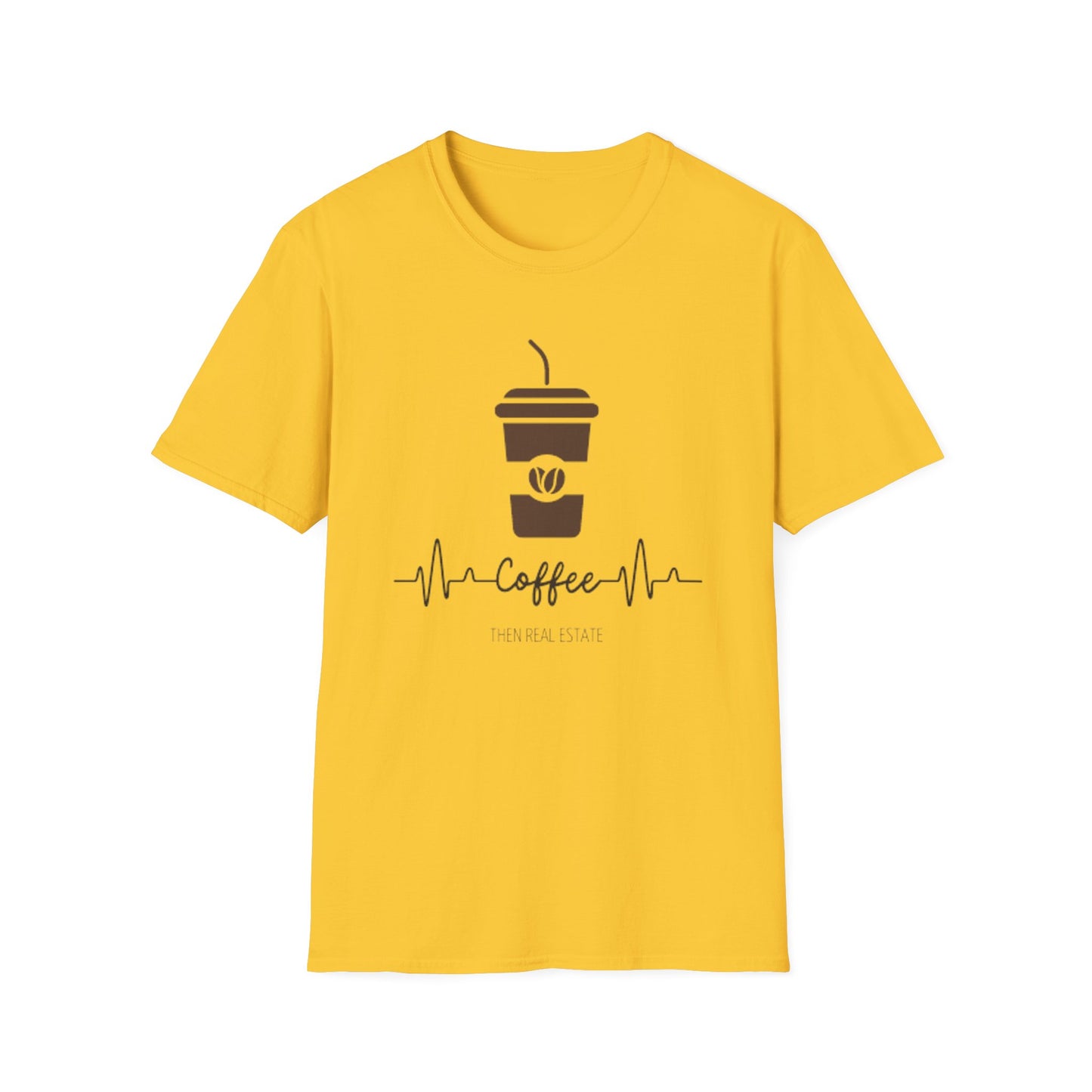 Cofee Then Real Estate Unisex Softstyle T-Shirt