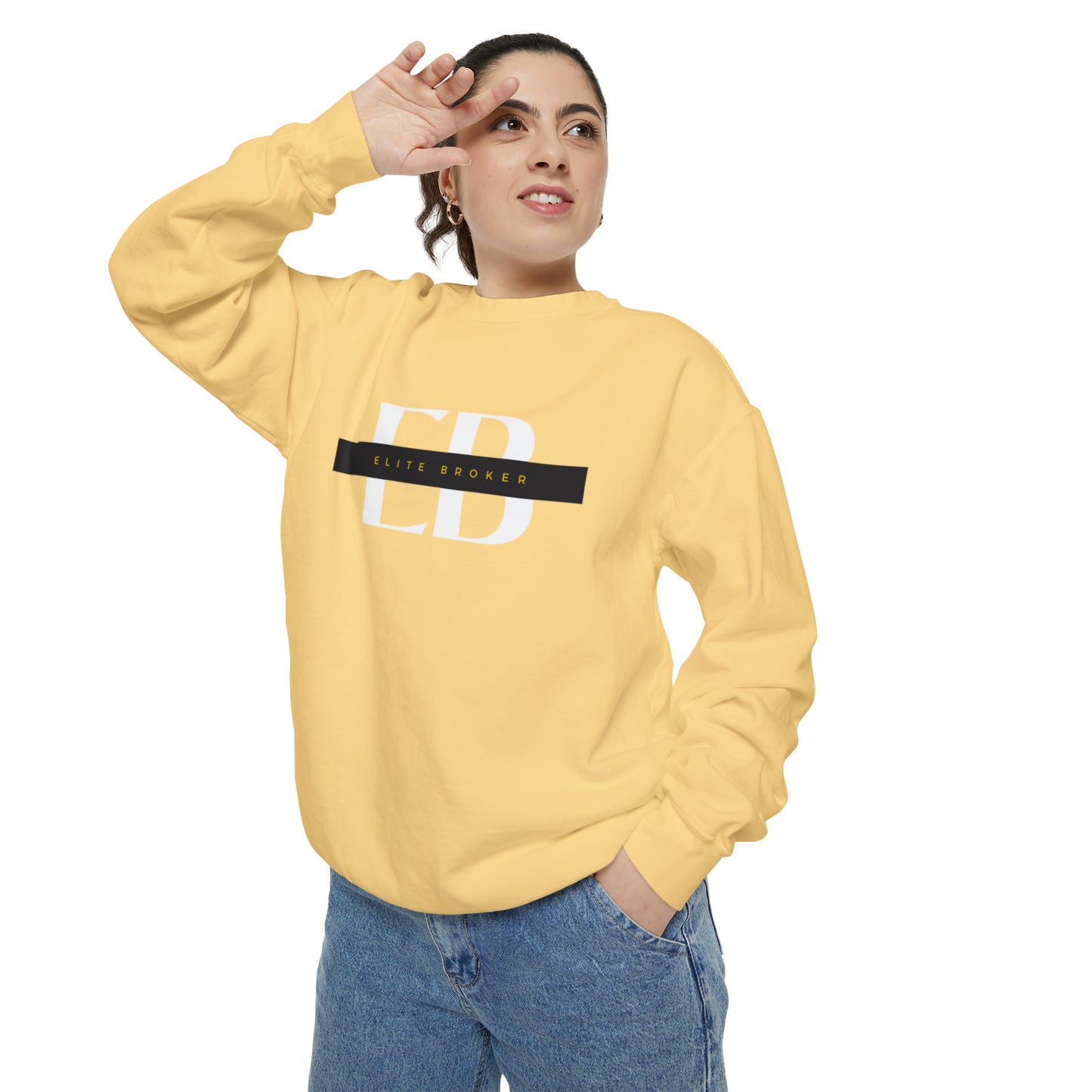 Elite Broker Unisex Garment-Dyed Sweatshirt