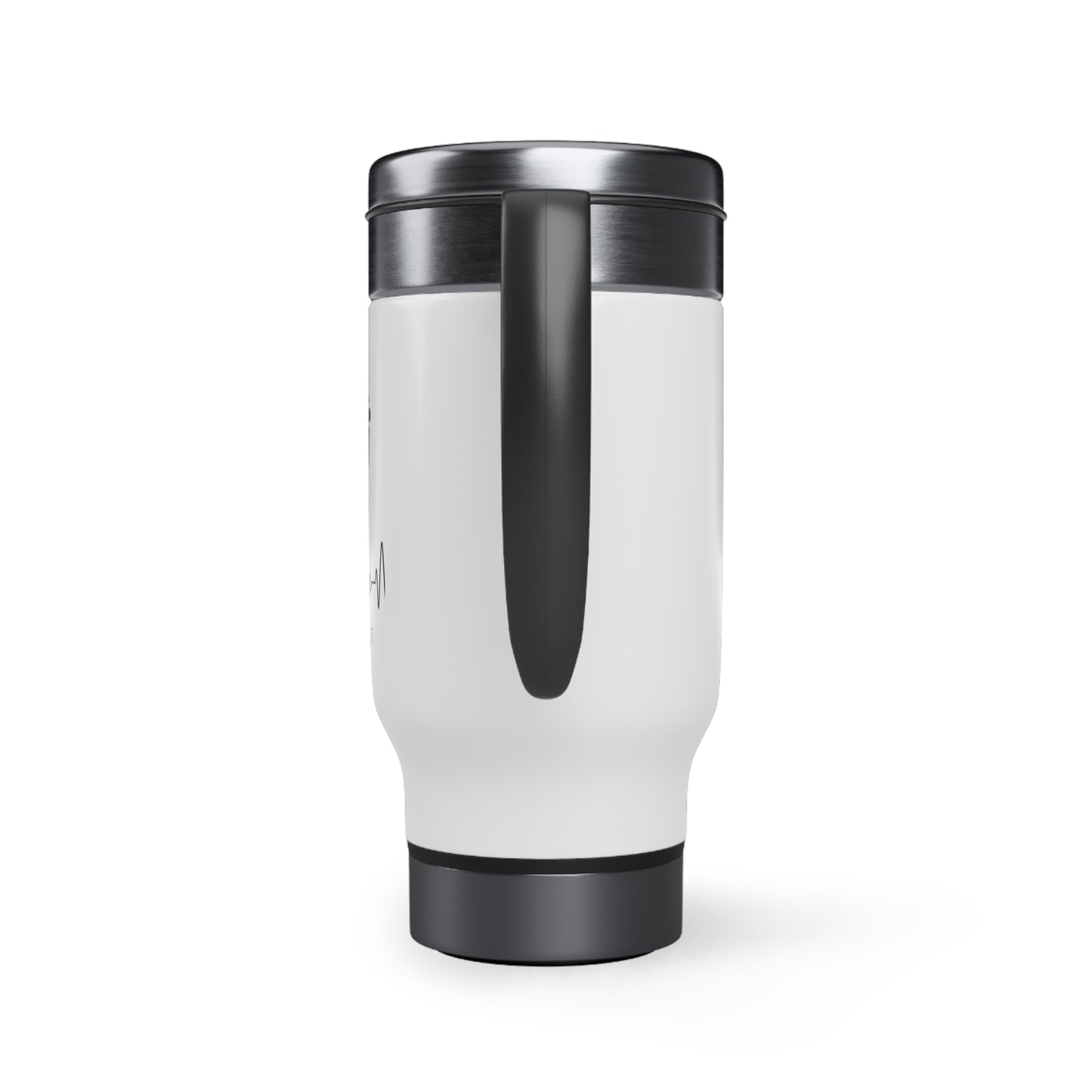 Coffee Then Real Estate Stainless Steel Travel Mug with Handle, 14oz